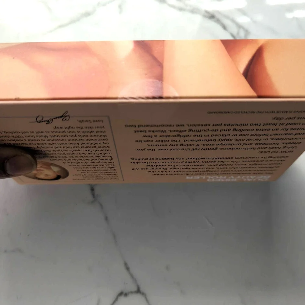 SACHEU BEAUTY Dual -Sided Beauty Roller‎ & Travel Pouch